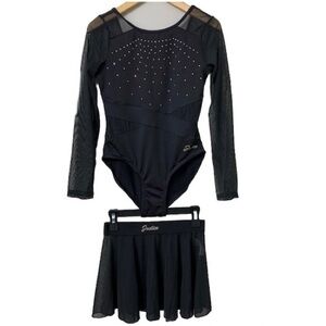 Justice Dance Ballet Leotard Girls Size Medium (10) & Skirt